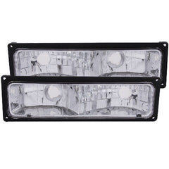 AnzoUSA 511033 Euro Parking Lights Black