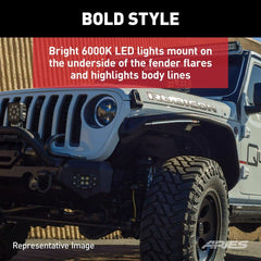 ARIES LED Fender Lights for Jeep Wrangler JK 1500230