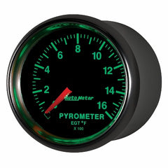 AutoMeter Products 3844 Gauge; Pyrometer (EGT); 2 1/16in.; 1600? F; Digital Stepper Motor; GS