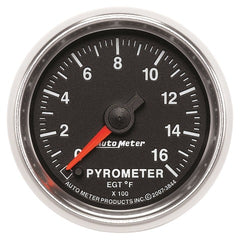 AutoMeter Products 3844 Gauge; Pyrometer (EGT); 2 1/16in.; 1600? F; Digital Stepper Motor; GS