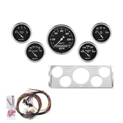 AutoMeter Products 7057-OTB 5 Gauge Direct-Fit Dash Kit, Old Tyme Black