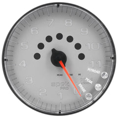 AutoMeter Products 5 in. IN-DASH TACHOMETER, 0-11,000 RPM, SPEK-PRO, SILVER/BLACK PN. P239228
