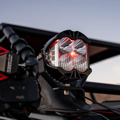 Baja Designs LP4 Pro LED Auxiliary Light Pod, Driving/Combo, Clear, Red Backlight 290014