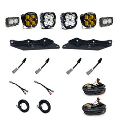 Baja Designs Squadron 2.0 Sport/Squadron SAE/S2 Sport Fog Pocket Light Kit, Multi-Pattern/SAE Fog, Amber for Ford 2017-20 F-150 Raptor 44-0070