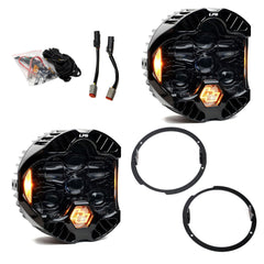 Baja Designs DOT LP6 LED Headlight Kit, Amber for Jeep 2007-2018 Wrangler JK, with LED Headlights 44-8311
