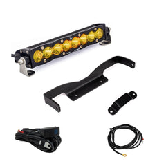Baja Designs S8 10 in. Shock Tower Light Kit, Baja Amber for Can-Am Maverick R 448196