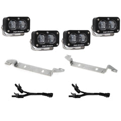 Baja Designs S2 SAE OEM Fog Light Replacement Kit, SAE Spot, Clear for 2024-2026 Toyota Tacoma 448239