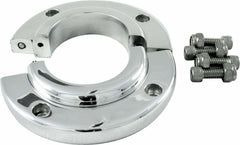 Borgeson Split Swivel Floor Mount For 2 1/4in. Steering Column Machine Finish Aluminum 909009