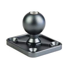 BuiltRight Industries Mountech SpinLok Ball Mount - 1 in., 4-Bolt (Rectangular) Base, Storm Gray MNT-110012