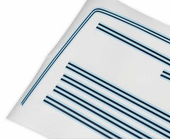 BROTHERS C/K Paint Break Stripe Kit - Light Blue/Dark Blue pn 04-521
