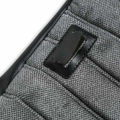 BROTHERS C/K Seat Upholstery Kit - Full Pleat Cloth/Vinyl - Black/Silver pn 05-295