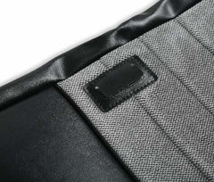 BROTHERS C/K Seat Upholstery Kit - Standard Pleat Cloth/Vinyl - Black/Silver pn 05-310