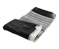 BROTHERS C/K Seat Upholstery Kit - Standard Pleat Cloth/Vinyl - Black/Silver pn 05-310
