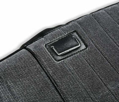 BROTHERS C/K Seat Upholstery Kit - Deluxe Pleat Cloth/Vinyl - Black/Silver pn 05-320