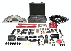 FAST - Fuel Air Spark Technology 3011572-10E EZ EFI BBC Multiport System w/ Intake, Fuel System and Red Throttle Body