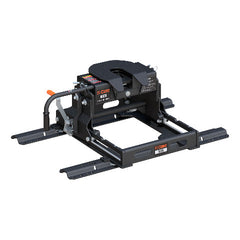 CURT 16611 E16 5th Wheel Slider Hitch with Base Rails for Short Bed Trucks, 16,000 lbs