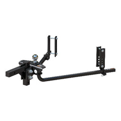 CURT 17601 TruTrack 2P Round Bar Weight Distribution Hitch with 2x Sway Control, 8-10K