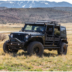 CURT 18122 Black Steel Quick-Release Roof Rack Crossbars, Fits Select Jeep Wrangler JL, Gladiator