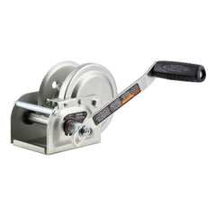 CURT 29610 Hand-Crank Brake Winch, 1,000 lbs, 4.2:1 Gear Ratio, 7" Handle