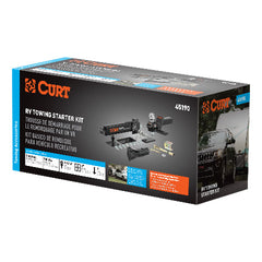 CURT 45190 RV Towing Starter Kit (Cushion Hitch, Sway Control, Echo Brake Controller)
