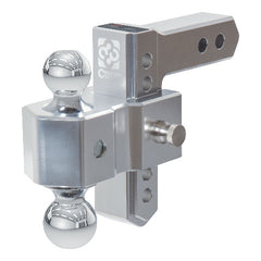 CURT 45363 AlumaLite Adjustable Aluminum Hitch with Dual Ball, 5-1/2" Drop