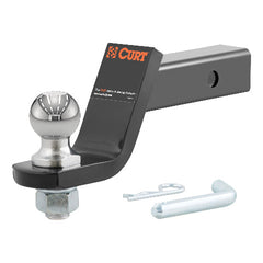 CURT 45856 Loaded Ball Mount with 2" Ball, Imported (2" Shank, 7,500 lbs., 4" Drop)