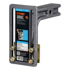 CURT 48011 SecureLatch Adjustable Pintle Mount (2" Shank, 20,000 lbs.)
