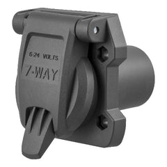 CURT 55416 Heavy-Duty Replacement OE 7-Way RV Blade Socket (Plugs into USCAR)