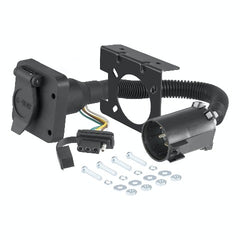 CURT 55664 Dual-Output 6 and 4-Way Connector (Plugs into USCAR)