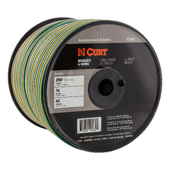 CURT 57032 Automotive Primary Wire, 4-Bond White, Brown, Yellow, Green 250' Spool