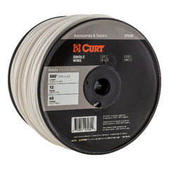 CURT 57035 Automotive Primary Wire, White 500' Spool