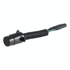 CURT 57225 Electrical Adapter (4-Way Round Vehicle to 4-Way Flat Trailer, Packaged)