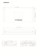 Diamond Audio MICRO4V2 MICRO 4-Channel Full Range Class D Amplifier