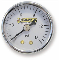 Earl's Performance Plumbing 100195ERL 15 PSI Fuel Pressure Gauge