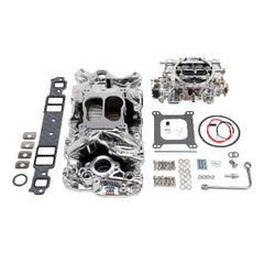 Edelbrock Single-Quad Manifold and carb Kit for 1957-86 Small-Block Chevy PN. 20224