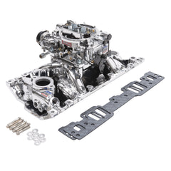 Edelbrock Single-Quad Manifold and carb Kit Small-Block Chevy with Vortec Heads PN. 20294