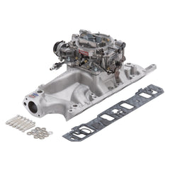 Edelbrock 2032 MANIFOLD and CARB KIT, PERFORMER RPM SBF 289-302 NATURAL FINISH