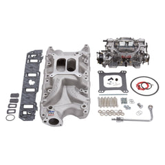 Edelbrock 2032 MANIFOLD and CARB KIT, PERFORMER RPM SBF 289-302 NATURAL FINISH