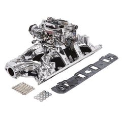 Edelbrock Single-Quad Manifold and carb Kit for Small-Block Ford 351-W PN. 20344