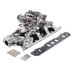 Edelbrock Single-Quad Manifold and carb Kit for Small-Block Ford 351-W PN. 20344