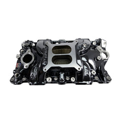 Edelbrock Performer EPS Intake Manifold for 55-86 Small-Block Chevy w/ Black plasma Finish PN. 2701-BP