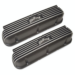 Edelbrock 41603 V/C CLASSIC FINNED ALUM SBF (221-351W) BLK TEXTURE POWDER COAT FINISH