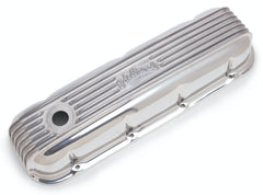 Edelbrock 4185 VALVE CVR/ BBC CLASSIC ALUMINUM POLISHED