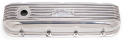Edelbrock 4185 VALVE CVR/ BBC CLASSIC ALUMINUM POLISHED