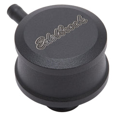 Edelbrock 4406 Round Push-in Breather Look PCV Billet Aluminum - Black