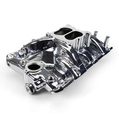 Edelbrock Performer RPM Pontiac 326-455 Intake Manifold, Chrome Plasma Finish PN. 7156-CP