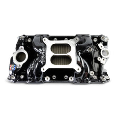 Edelbrock Performer RPM Small Block Chevy AIR-Gap Intake Manifold, Black Plasma finish PN. 7501-BP