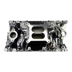 Edelbrock RPM Air-Gap Manifold for Small-Block Chevy Vortec, Chrome Plasma PN. 7516-CP