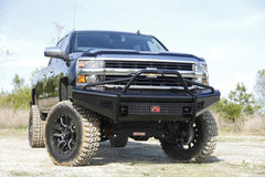 Fab Fours Black Steel Front Ranch Bumper, Pre-Runner Guard, 2-Stage Black Powder Coat CH08-S2062-1