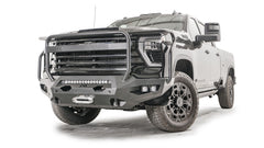 Fab Fours Matrix Front Bumper, Full Grill Guard, Bare Steel CH24-X6150-B